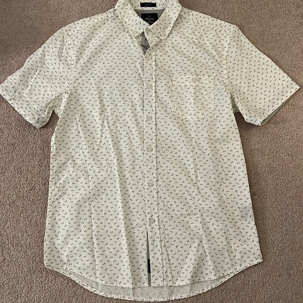 Dinosaur Tracks Button Down T-Shirt